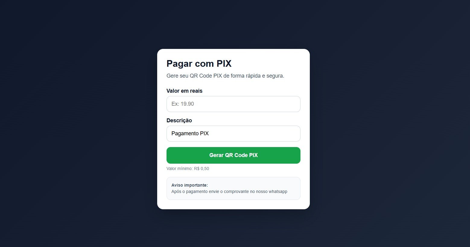 Integração com Gateway de Pagamento Pix2